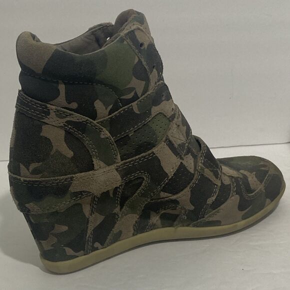 Ash Women’s Sz EU 39 US 8, 8.5, 9 Camo Wedge Heal Ankle Sneaker Shoe Bootie - Picture 13 of 14